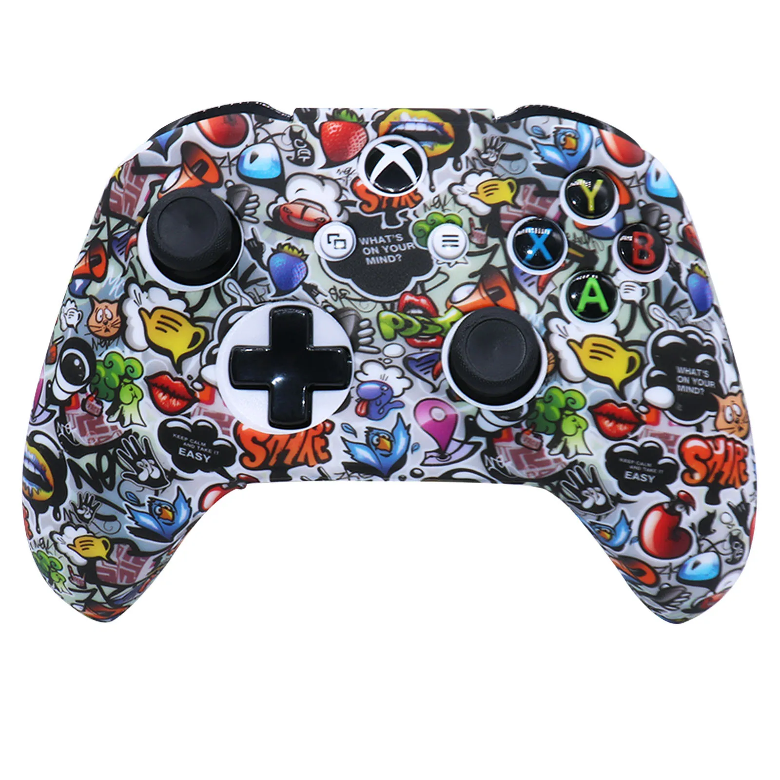 Новый силиконовый защитный чехол для геймпада для XBox One Slim, защитный Камуфляжный контроллер, крышка джойстика для XBox