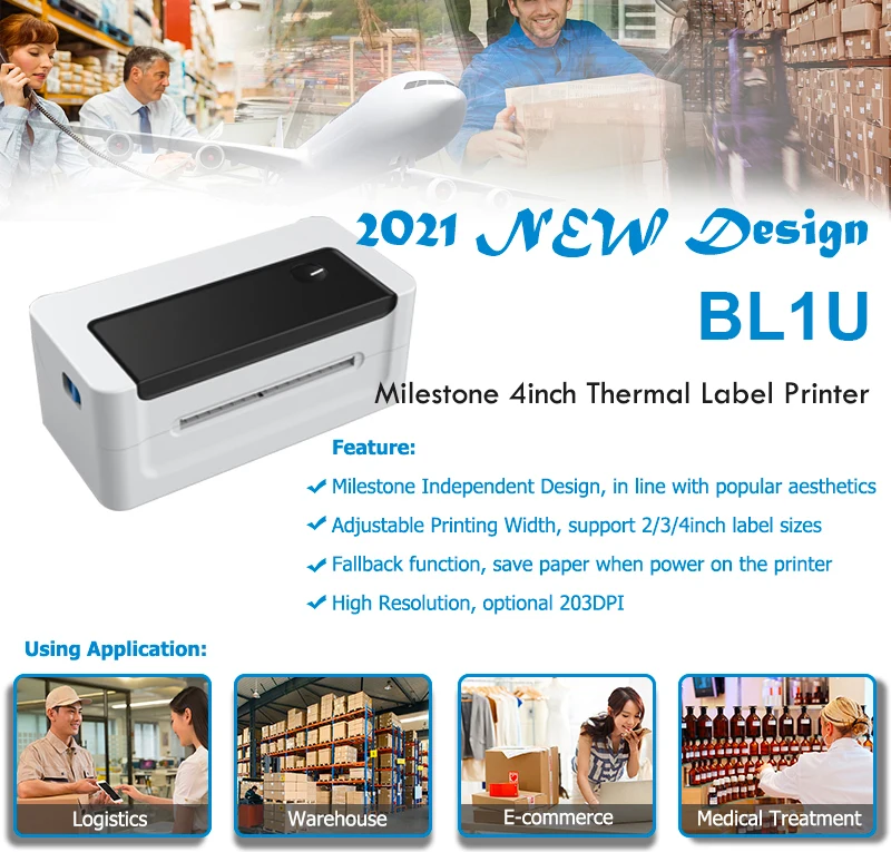 Принтер для печати этикеток Rollo и машина для резки, принтер termica с bluetooth, принтер для печати этикеток