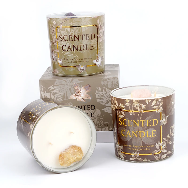 Home Decoration Custom Luxury Scented Candles Customized Candles With Fancy Box