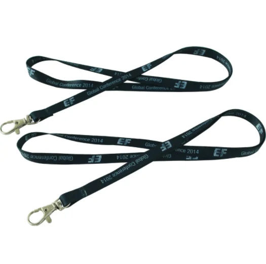 Custom Soft Plastic ID Working Name Badge PVC Card Holder With Neck Strap Polyester Lanyard