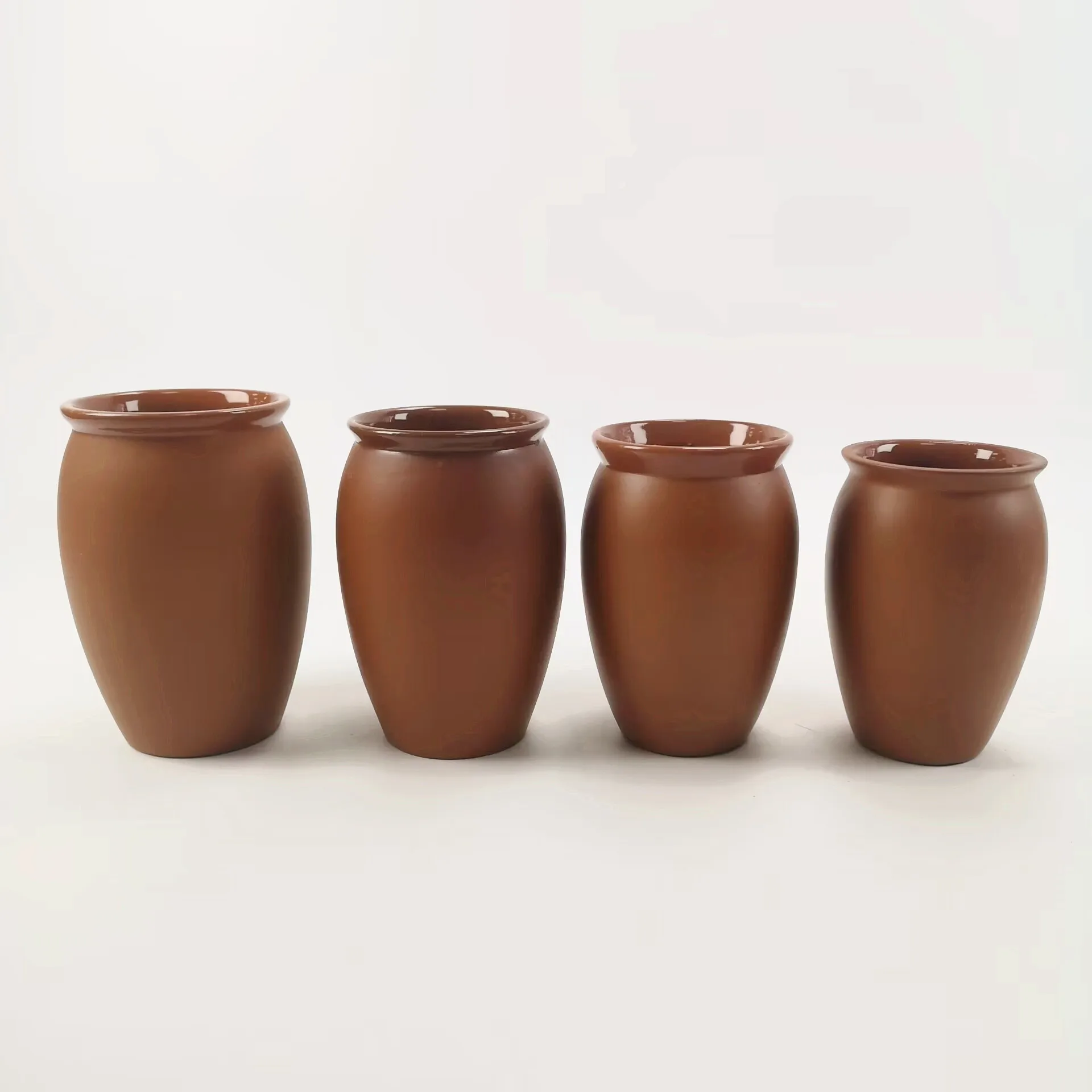 Оптовая продажа хлопковые кружки ручной работы смузи Терракотовая Мексиканская глиняная чашка набор терракотовых мексиканских чашек