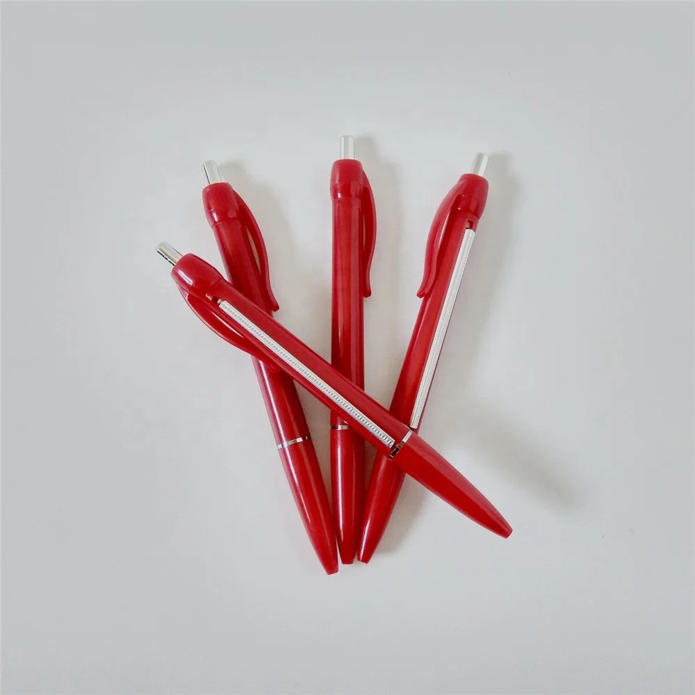 Red barrel Promotional Advertising Banner Pen With Paper Inside Plastic Retractable Pull out Banner Pen