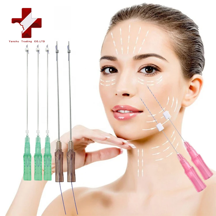 Tiara PDO Thread Lift Korea / 360R Bidirection Cog Type/L-Type Blunt  (21G*100mm)