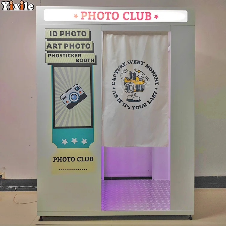 2024 Новинка лучшая Закрытая фотокамера самообслуживания киоск Для Фотопечати Machinephoto торговый автомат