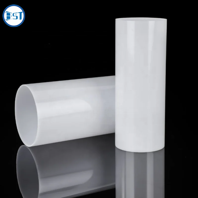 Factory Custom extrusion milky Polycarbonate diffuser opal PC/PMMA Acrylic tubes for led lamp