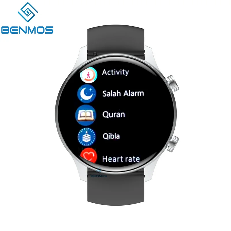 Benmos Muslim Relojes Islamic Azan Qibla Wrist Compass Watch Men Fashion Watch for Islamic Prayer