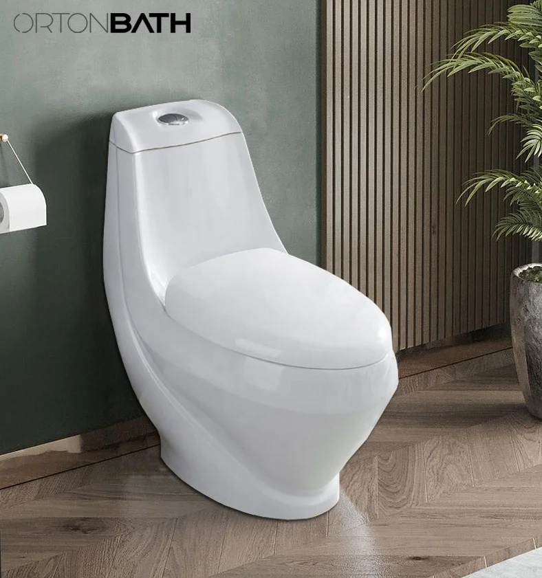 Классический унитаз ORTONBATH из Африки Алжира Ближнего Востока сасо Саудовской Аравии смываемый слитный с полипропиленовым чехлом на сиденье