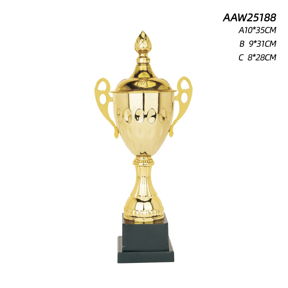 ELOR Small Size Custom America Cup trophy Metal Sports Award Soccer Gold Trophies For School Teenager Student