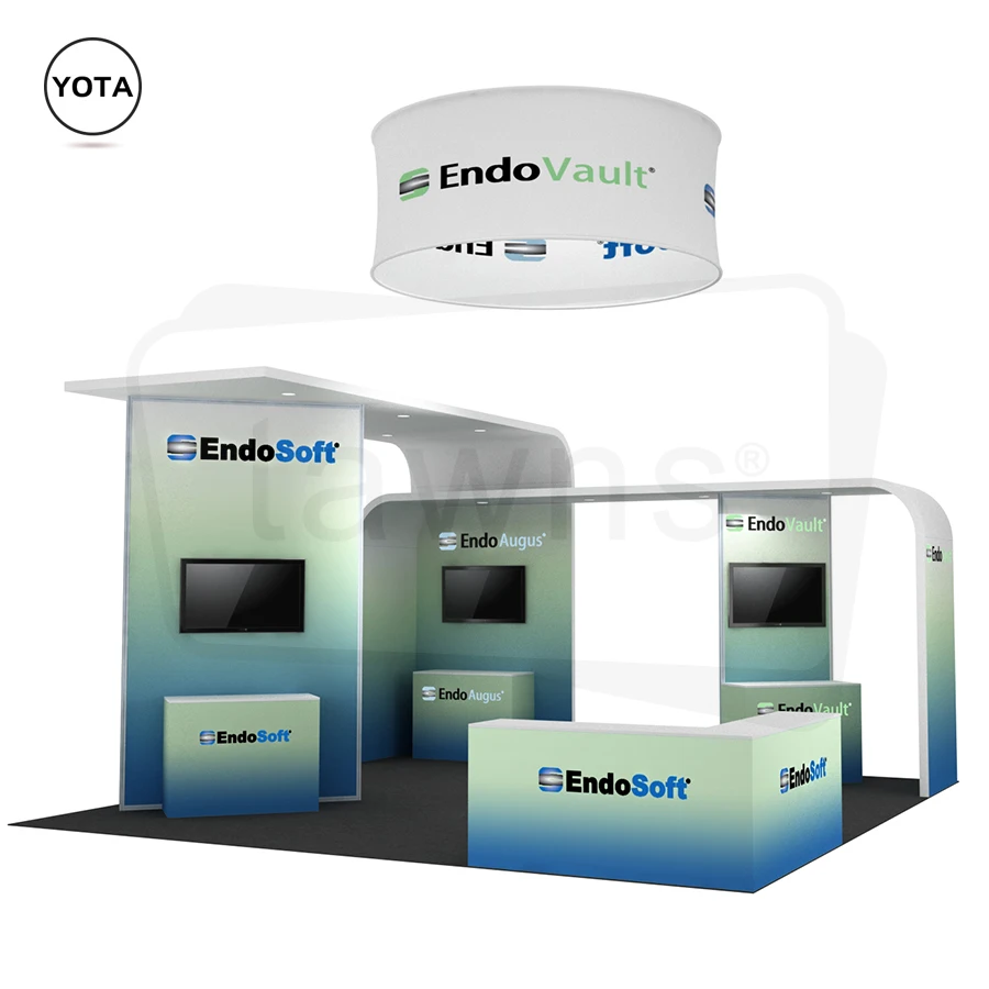 Tawns Best Popular Reusable Seg Frame Display Rackd Trade Show booth 6X6m Exhibition Stand