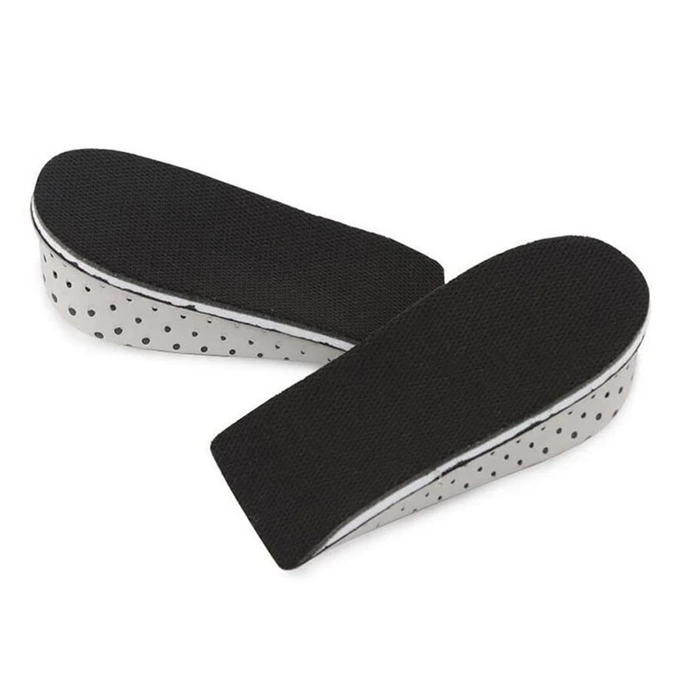 One Pair Hard Breathable Memory Foam Height Increase Insole Invisible Heel Lifting Inserts Elevator Insoles for Men Women