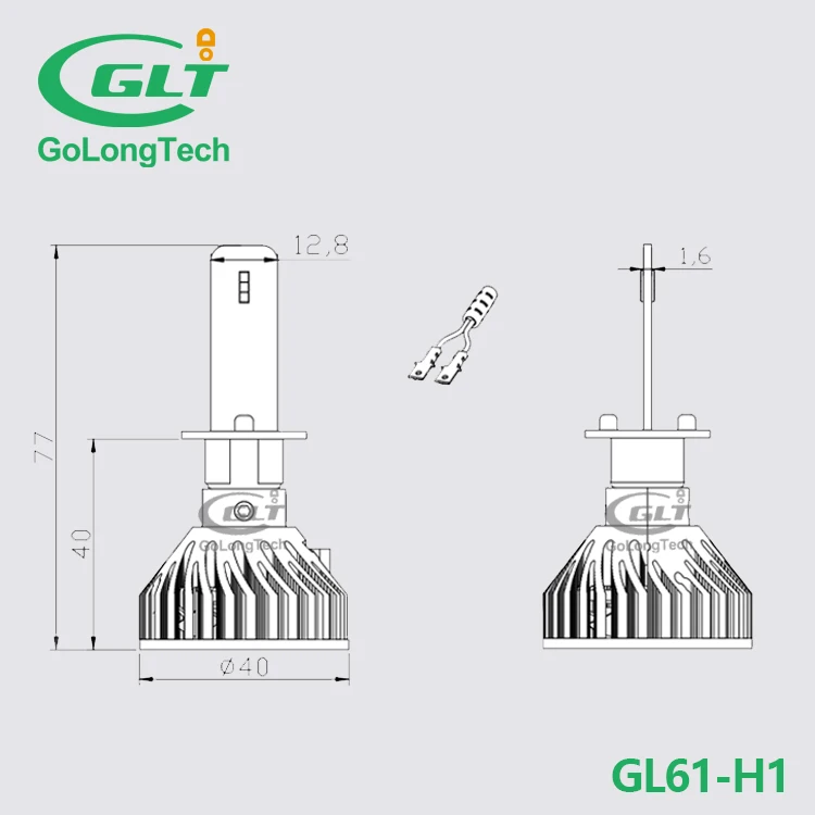 H1 The brightest car GL61 led headlight  Car C320 led  auto headlight 8000 lumen 9012 9006  Bulbs