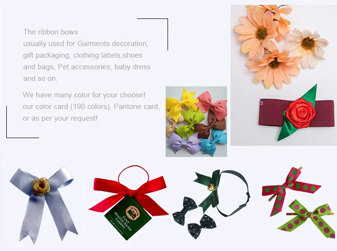 china wholesale high quality  cheap Free sample best quality gift polyester satin ribbon bow for bottle decoration