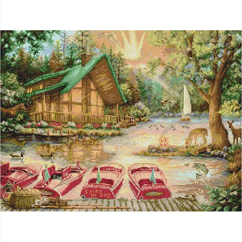 NKF Needlepoint Canvas Embroidery Set Home Decoration Cross Stitch Kits China Factory Price