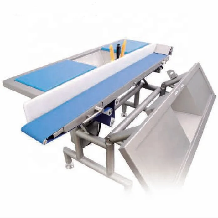 Four-station Fruit Vegetable Pre-Processing Table Processing Sorting Table with belt conveyor for Vegetable Production Line