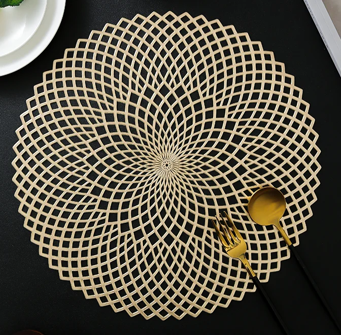 2024 Spring New design PVC placemat restaurant plastic table mats