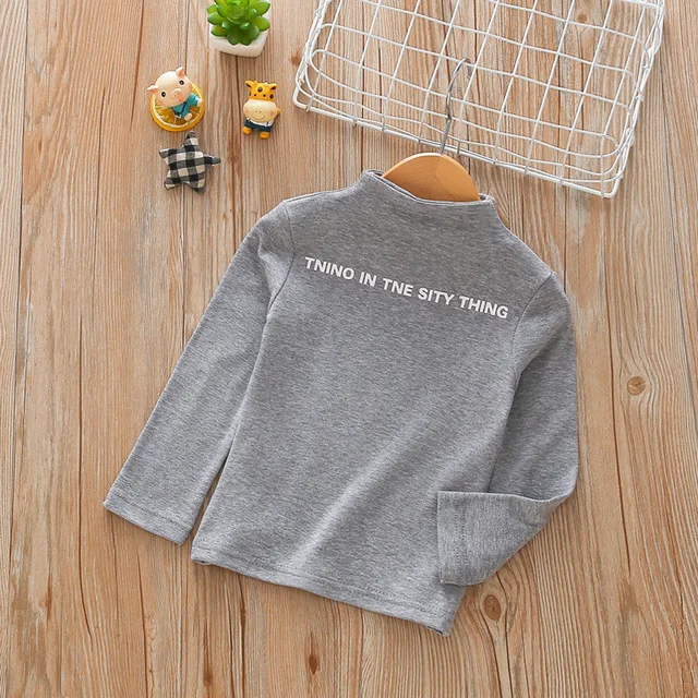 
Wholesale Kids Clothing Girl Children Long Sleeved T-Shirt,Kids Long Half-high collar Shirt 