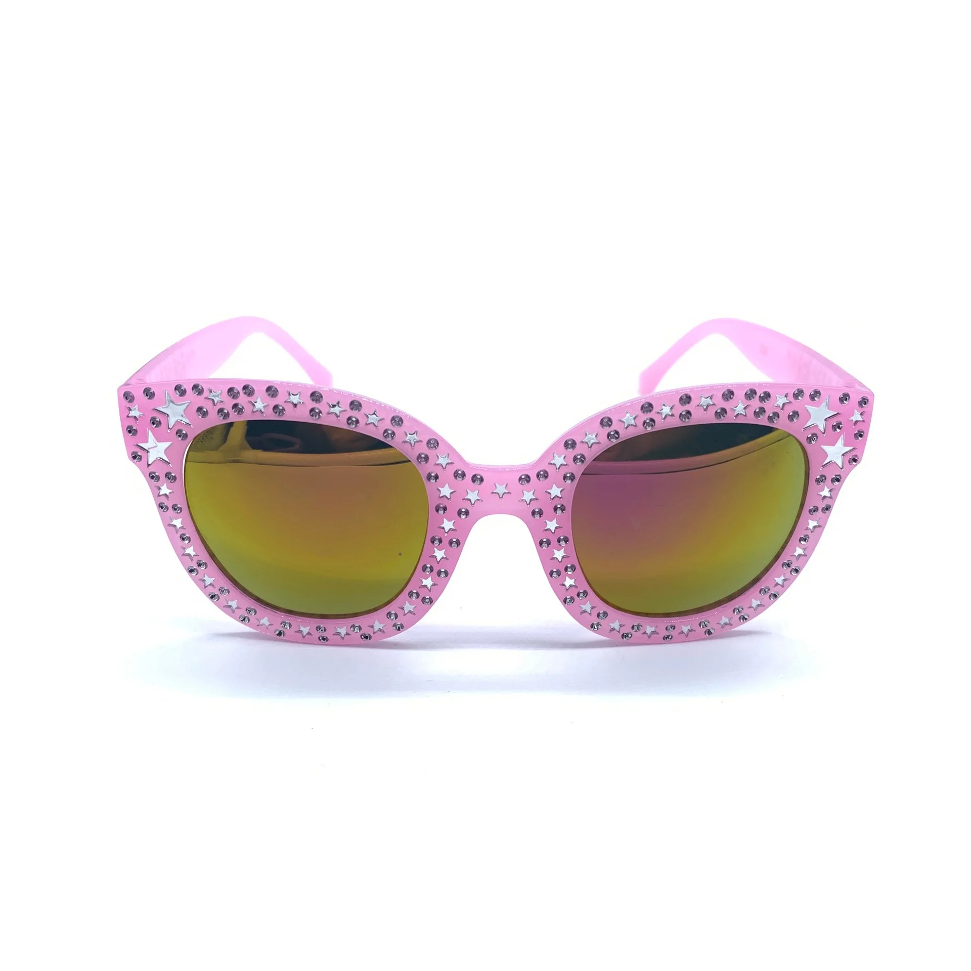 Color Film Lovely Full Frame Glasses Frame Round Face Colorful Children Sunglasses Fashion Frame Sunglasses UV