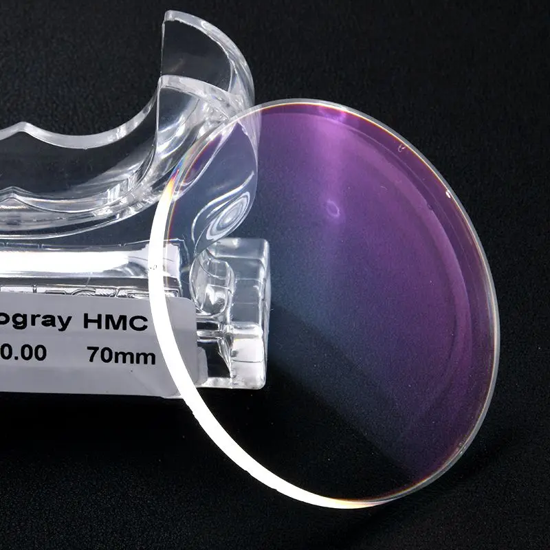 Danyang optical lens manufacturer 1.56 semi-finished/finished photo gray lenses photochromic hmc emi optical lens