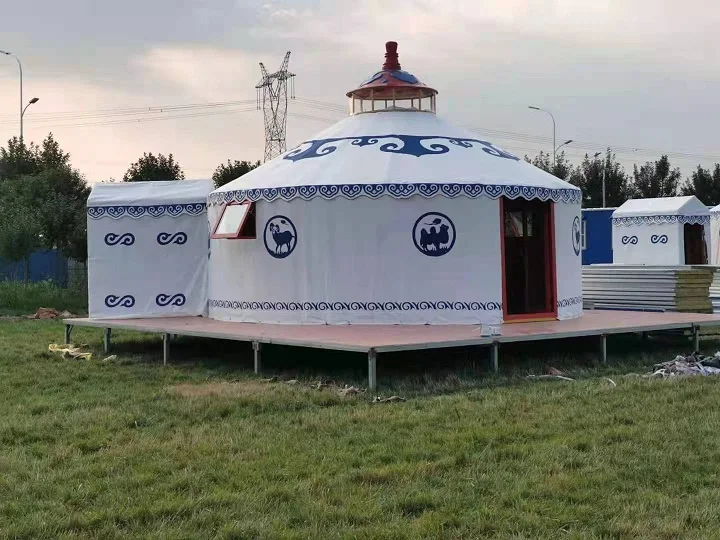 Beautiful luxury Tent Steel Wood Decorative Mongolian Yurt With Good Price
