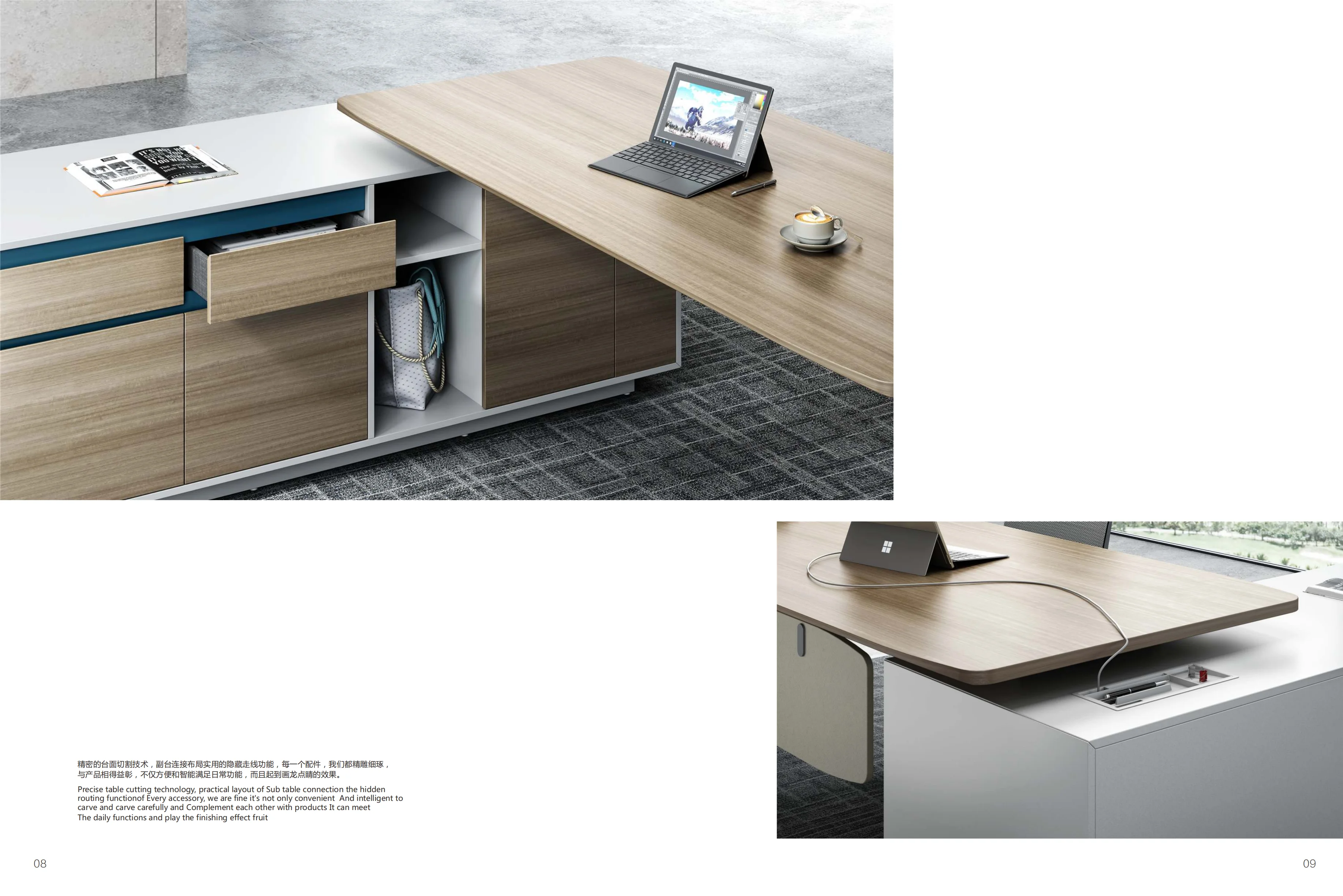 Custom High End Luxury Furniture Modern School Office Table Ceo Manager Office Table Executive Desk Sale