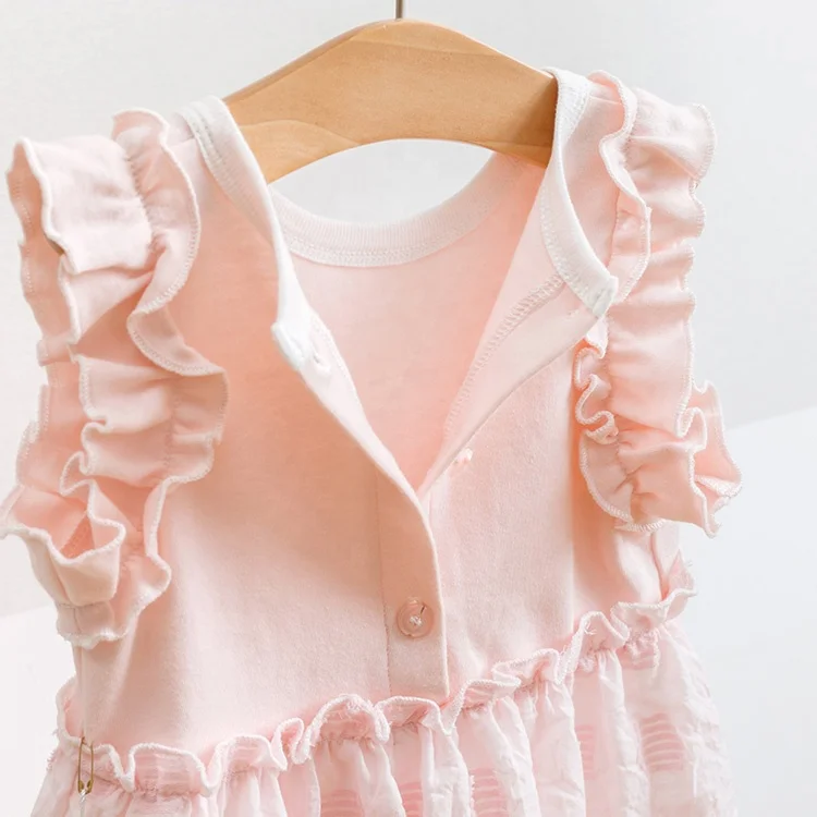 factory prices baby girl summer dresses newborn casual White baby dresses little 3 months baby new design embroidered dress