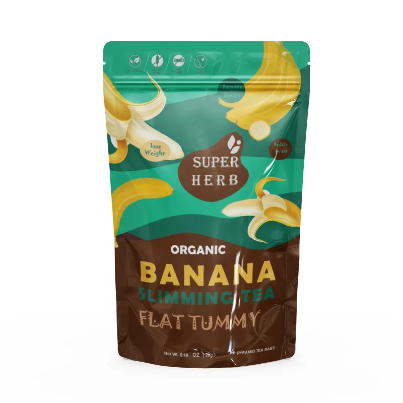 OEM & ODM banana flavor weight loss tea Private Label slimming tea  detox Tea