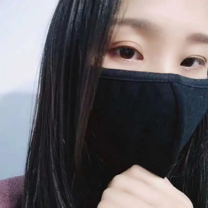 
manufacturer hot sale Out Door Adult Cotton washable Fashion face masks fabric Face cover black party protective mask 