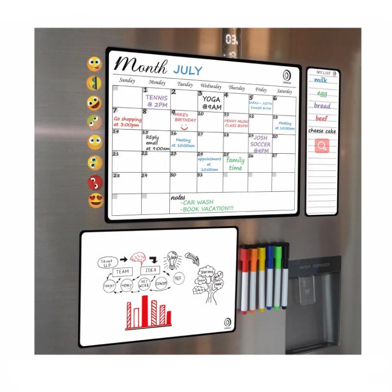 Магнитный ежемесячный календарь сухой стираемый планировщик белая доска магнит на