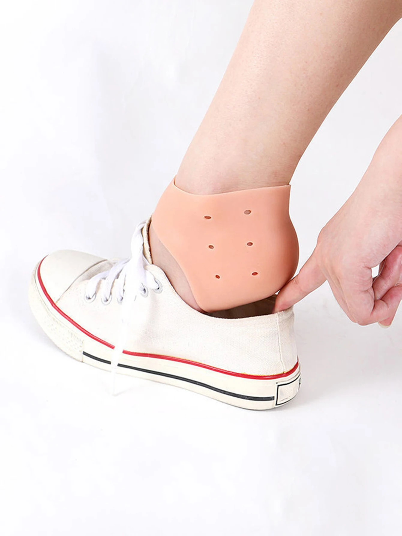 Gel Silicone Heel Protector Heel Cups Spurs Cracked Plantar Fasciitis Gel Heel Pads Sleeve Socks Feet Care Skin Repair Cushion