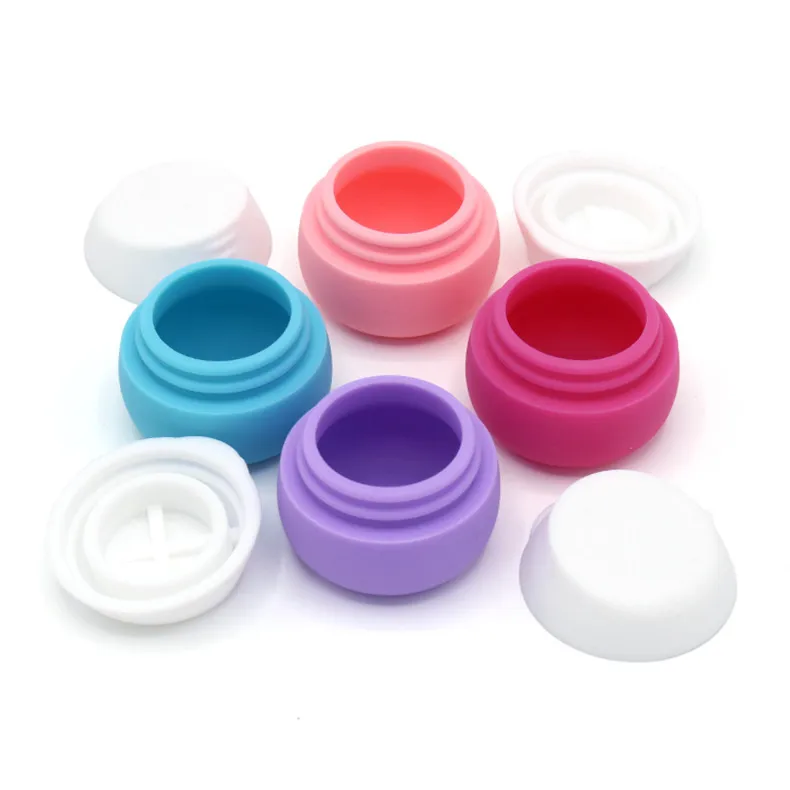 20ml Silicone Facial Cleanser Sunscreen Cream Jars Mini Travel Storage Empty Plastic Cosmetic Personal Care Jar