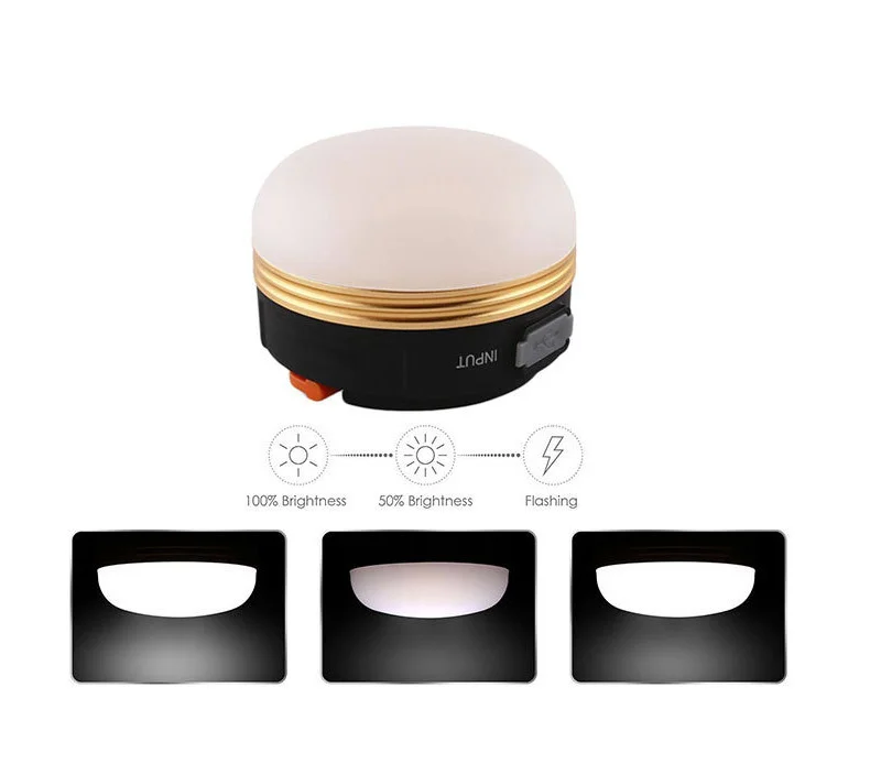 Outdoor LED camping tent emergency light USB with magnet night light