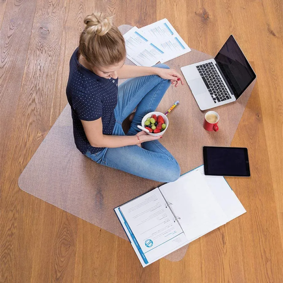 The Latest Popular Anti-slip Transparent Office Chair Floor Mat PVC Protection Hard Floor or Carpet