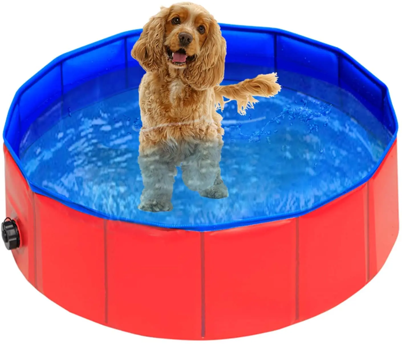
Collapsible Dog Swimming Pools Pet Bathing PVC Tub Foldable Dog Float Raft 