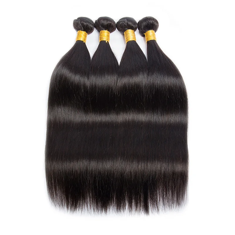 12A Grade Human Hair Bundles Unprocessed Brazilian Virgin Hair Silky Straight Extensions Weave Bundles for Woman