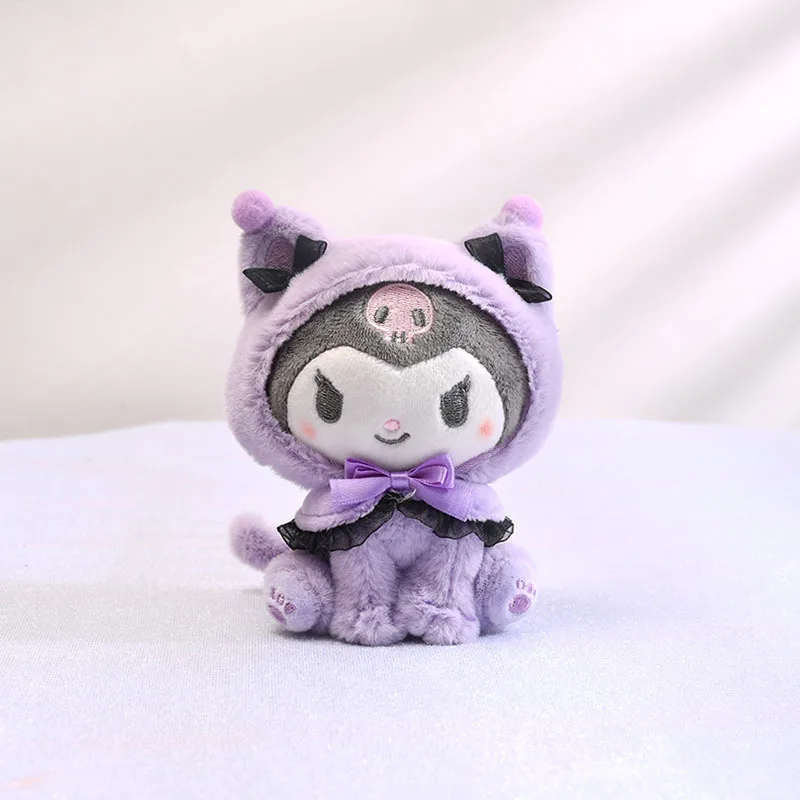 10 см аниме kuromi melody Cinnamoroll плюшевая подвеска kt cat плюшевый брелок для подарков