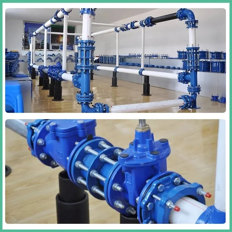 Pvc Pipe Ductile Iron Af Flange Loose Sleeve Limit Pipe Expansion Joint Flange Adaptor With Epoxy Power Coating