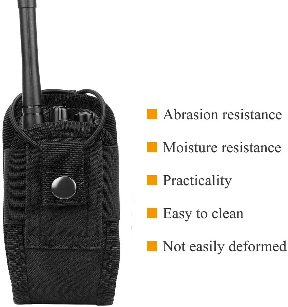 Universal Adjustable Single Radio Holster Walkie Talkie Pouch