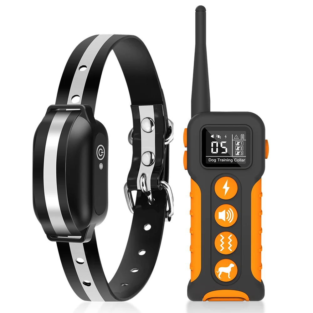 Best Quality 3300FT IPX7 Waterproof Beeper Vibration Shock Collar For Dogs Electric Dog Shock Collar Remote Training Dog Collar