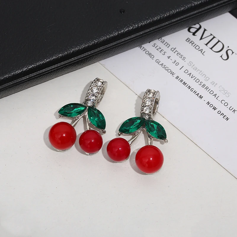 2021 cherry shape alloy diy ladies earring accessories, bracelet accessories, shoes and clothing accessories