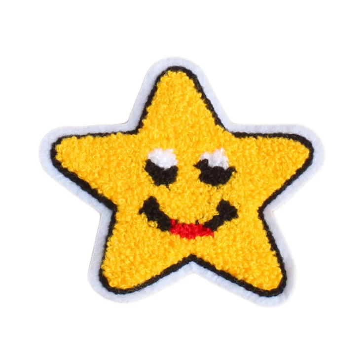 
High quality custom chenille embroidered patches towel patches wholesale with low MOQ 