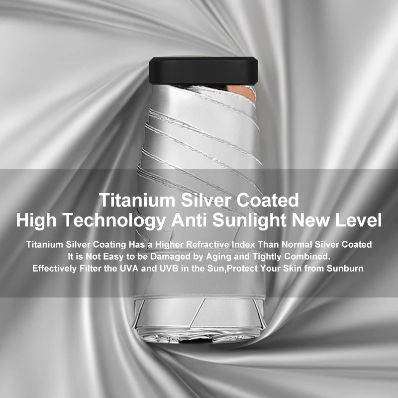 Super Hot Girl Gift Protective Travel Mini Uv Umbrella Japanese 5 Folding Umbrella