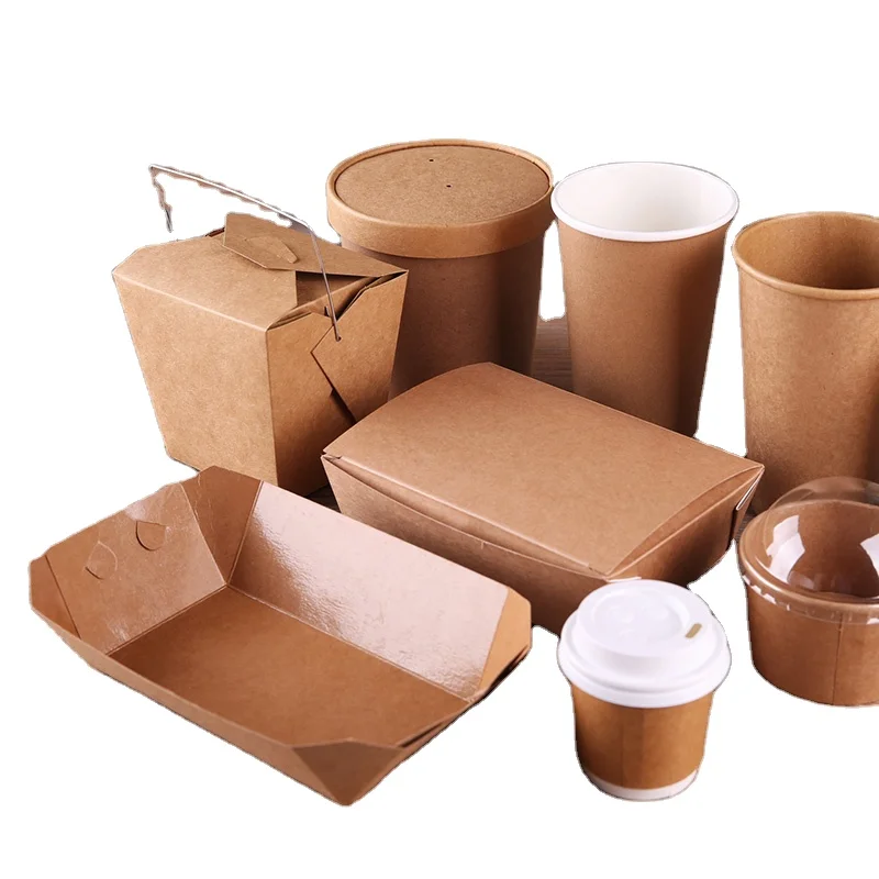 china supplier custom disposable packing paper box for food