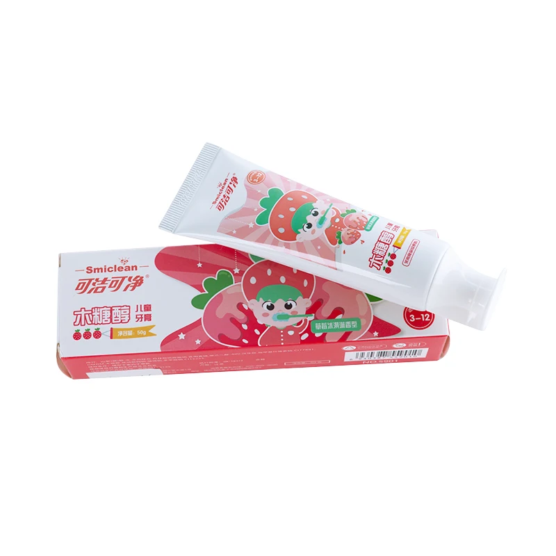  Safe And Clean For Children Orange Flavor Fluorine-Free To Swallow Xylitol Sugar-Free Formula Baby