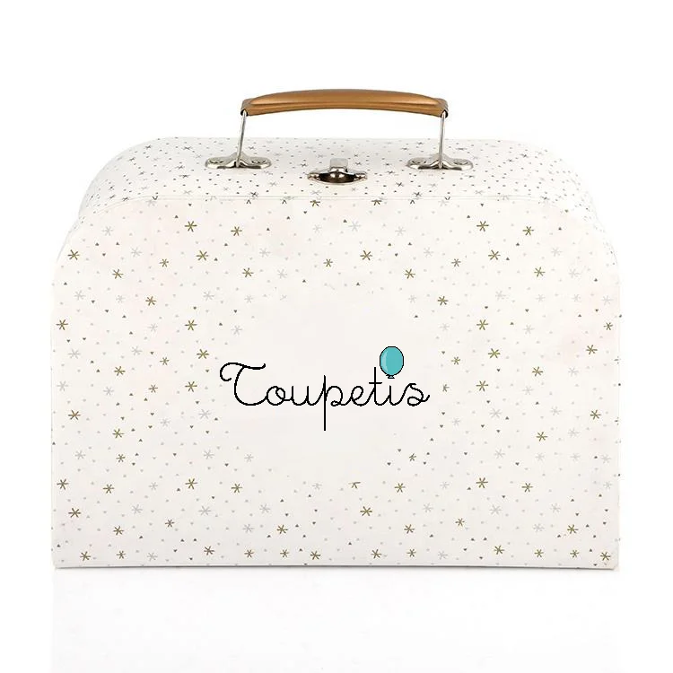 high quality small paper baby gift box suitcase