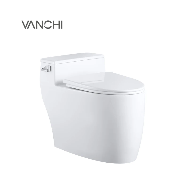 Chaozhou Factory Luxury Bathroom Toilet Siphon One Piece Modern Ceramic Hotel Toilets 305mm Rim High Sanitary Ware Wc Set