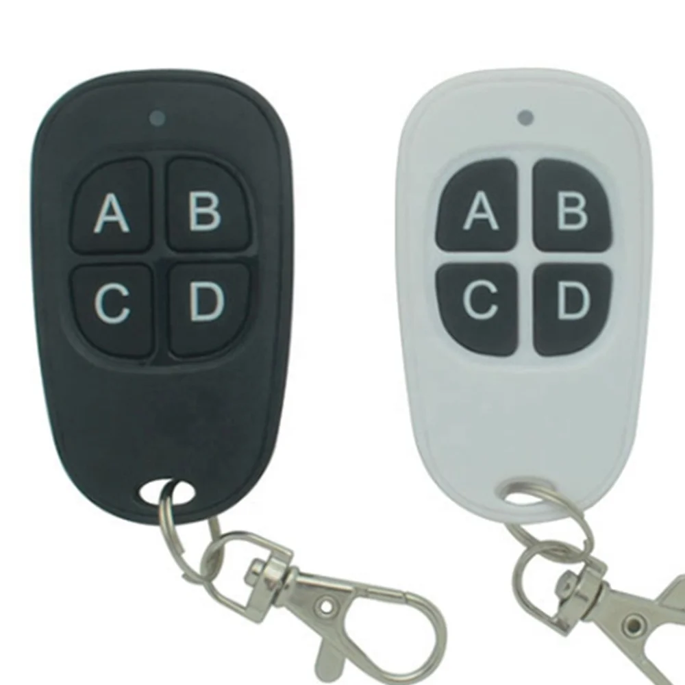 Customize 1 - 4 Keys Remote Control for Garage Door Gate Learning Copy Code Metal Duplicator 315Mhz 433Mhz RF Remote Controller