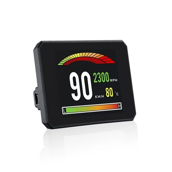 Car electronics OBD2 Smart Gauge P16 Car HUD Head Up Display rpm meter fuel consumption diagnostic tool