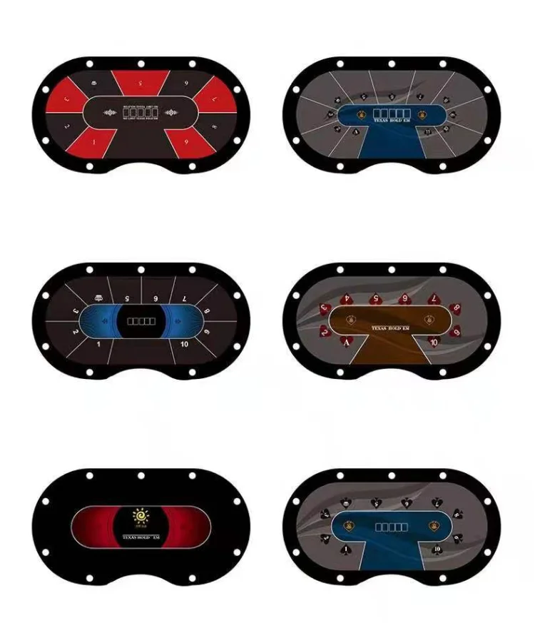 Игровой Настольный коврик для казино Техасский покерный стол со светодиодной