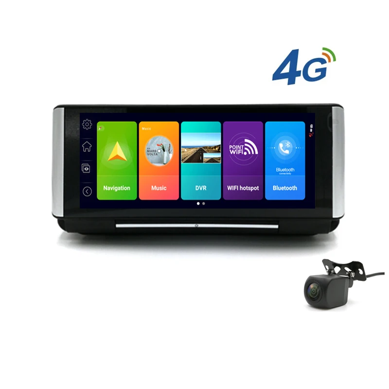 Автомобильная камера заднего вида 6 86 дюйма 4G GPS-навигация wifi BT