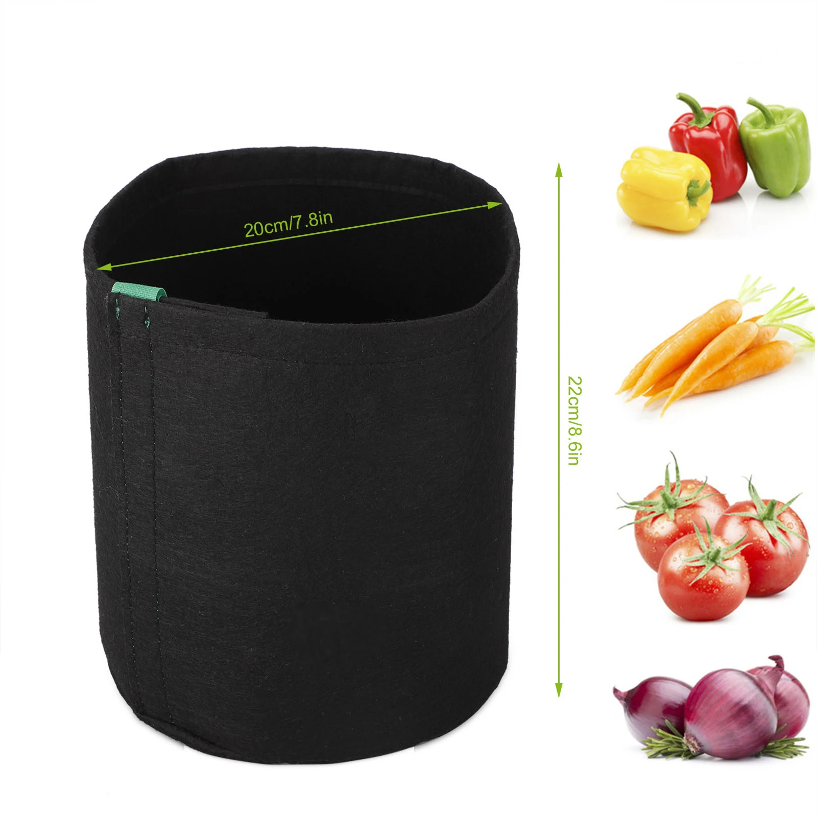 DD015 Garden Transplant Seedling Bags Durable Seed Growing Bucket Felt Potato Grow Vegetables Planting Bag